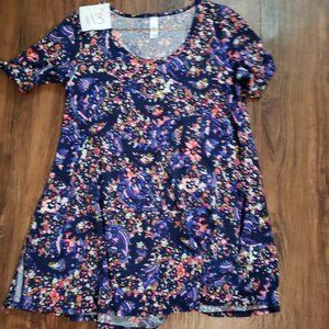 LulaRoe - Classic T - XXS - Paisley/Purple/Black